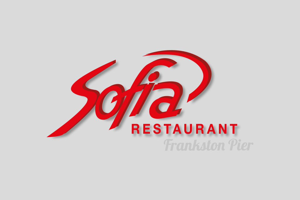 Sofia Frankston restaurant old branding, visual identity