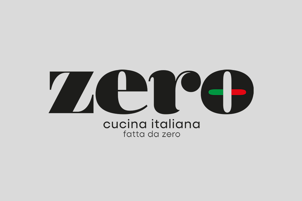 Zero Cucina Italiana brand identity logo design and premium hospitality identity in Melbourne.