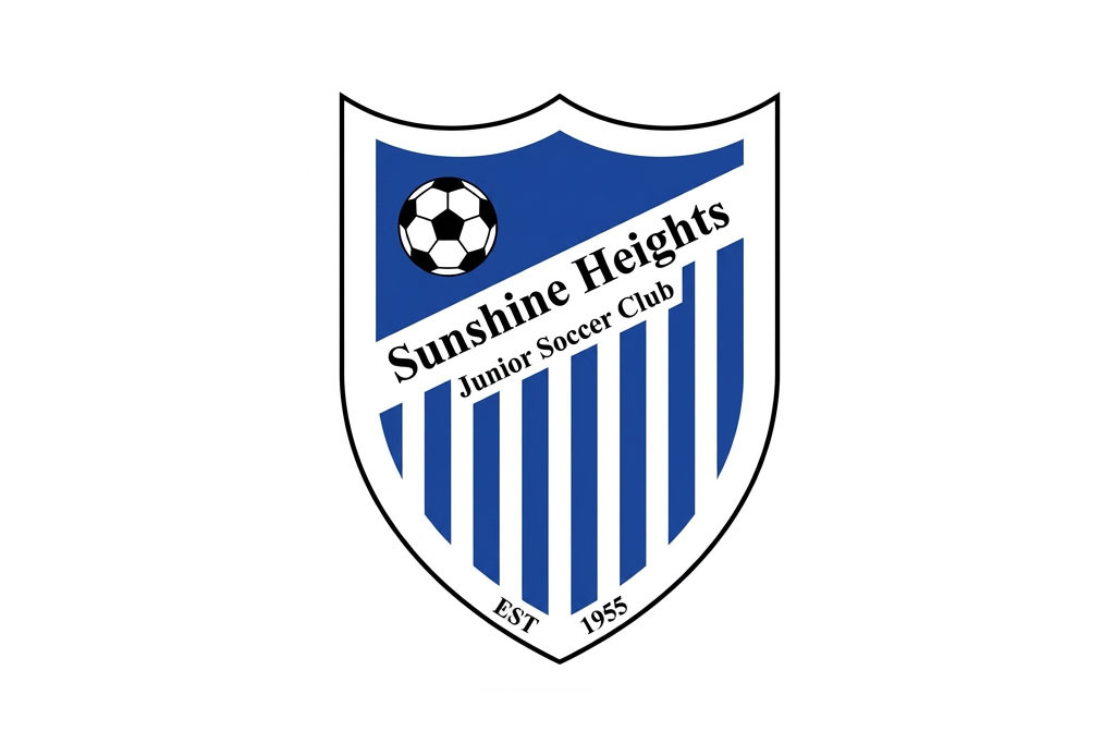 Original Sunshine Heights Junior Soccer Club logo showcasing the club's previous visual identity before the strategic rebrand by Melbourne freelance branding consultant.